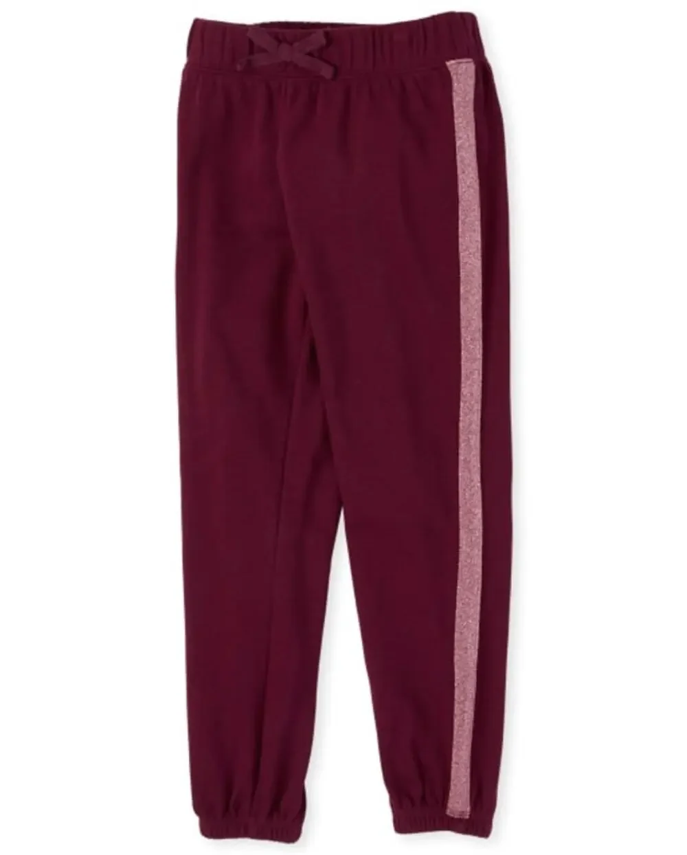 The Children's Place Girls Burgundy Jogger Sweat Pants Kid's Size Medium 7/8